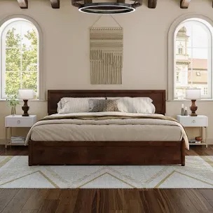 Astley Wood Panel Storage Bed