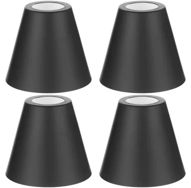 Set of Replacement Metal Light Fixture Conical Lamp Shades