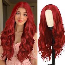 FAVE Red Lily Party Wig