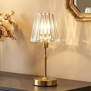 LamparaDecor Crystal Cordless Table Lamp
