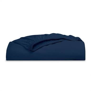 Blue Fitted Sheet with Elastic Edges