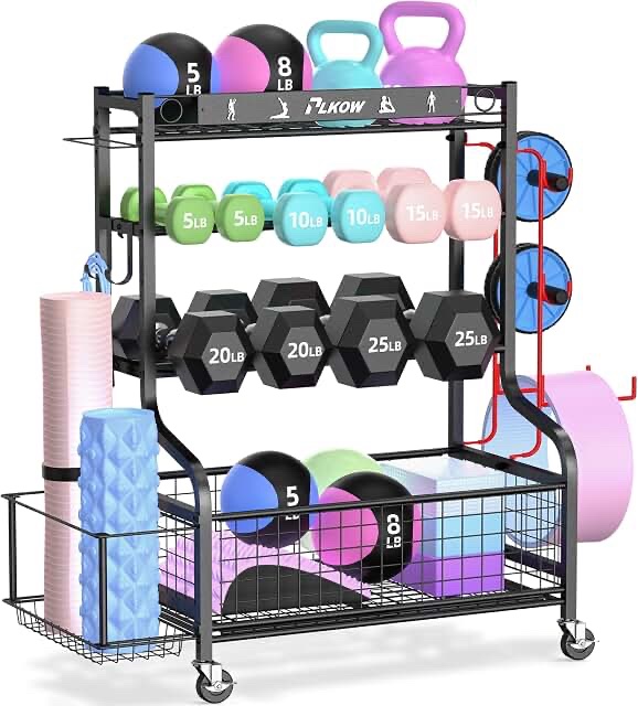 Josmimic Home Gym Storage Rack
