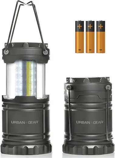 Collapsible LED Camping Lantern with Metal Handles
