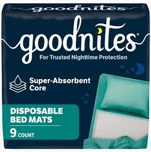 Goodnites Disposable Bed Mats