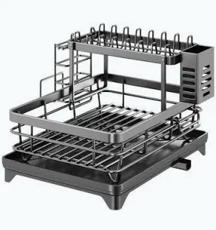 Double-layer basket dish rack - Small - HC-WD15