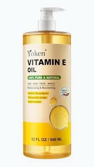 Yoken Vitamin E Oil 100% Pure & Natural 32 fl oz