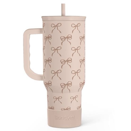 Sandjest SlideMate Stainless Steel Slider Tumbler with Handle 40 OZ