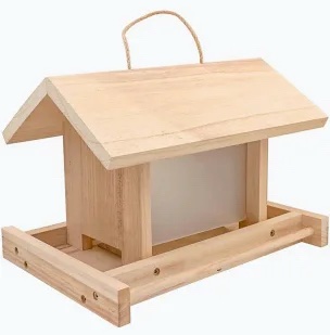 ZEQEEY Wooden Bird Feeder Assembly Kit