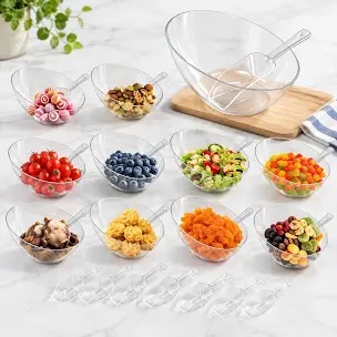 plastic Bowls with scoops