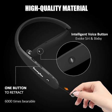 KoomyRoc SX-803A Foldable Neckband Stereo Wireless Headset