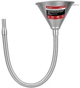MLITOOLS 22" Bendable Steel Oil Funnel