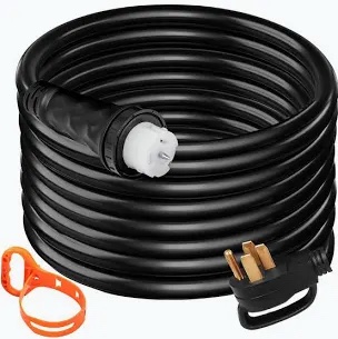 VEVOR 50FT Generator Power Cord 50-Amp 125/250-volt 14-50P to CS6364 Locking Connector