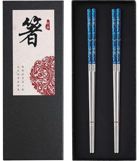 Decorative Stainless Steel Chopsticks Gift Set