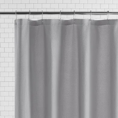 Nay Home Waterproof Shower Curtain or Liner - Gray, 72" x 72"