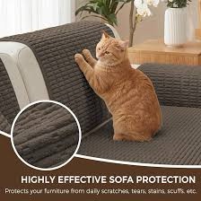 Foxdecor Textured Couch Cover - Chocolate