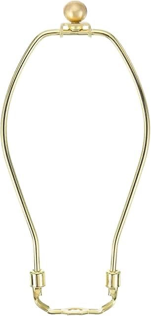 Replacement Brass Table Lamp Shade Harp with Finial