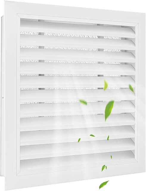 NafaYunc 14" x 14" Gable Vent - White