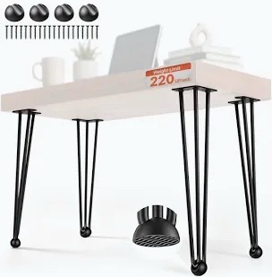 Hairpin Style Table Legs Replacement Set