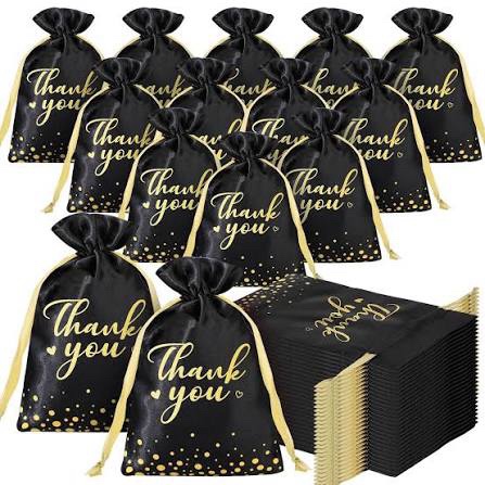 Sweetude 100 Pieces Thank You Saver Birthday Party Supplies (Black)