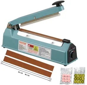 VEVOR Impulse Sealer PFS-200I, 8 Inch Manual Heat Sealing Machine