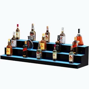 VEVOR 48 Inch LED Liquor Bottle Display Shelf