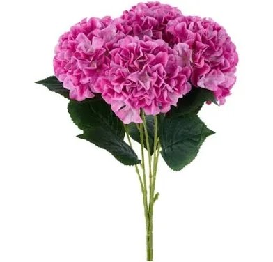 Artificial Hydrangea Flower Heads in Cardboard Box