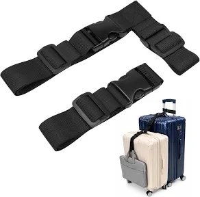 Vigoport Travel Belt for Luggage, Adjustable Luggage Straps for Suitcases