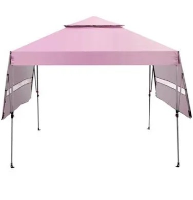 Heavy-Duty 10Ft X 17Ft Instant Pop Up Canopy Tent With Dual Adjustable Extendable Awnings, UV50+ Waterproof Weather-Resistant Outdoor Shade Shelter With Carry Bag & Ground Stakes