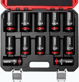 Vevor 12-Piece Cr-Mo SAE Impact Socket Set (Model SX38SST120D)