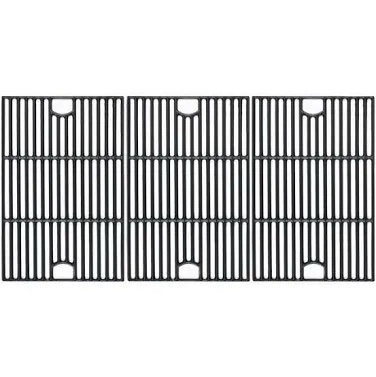 Gcostar 3-Piece Cast Iron Grill Grate Replacement for Nexgrill 6 Burner