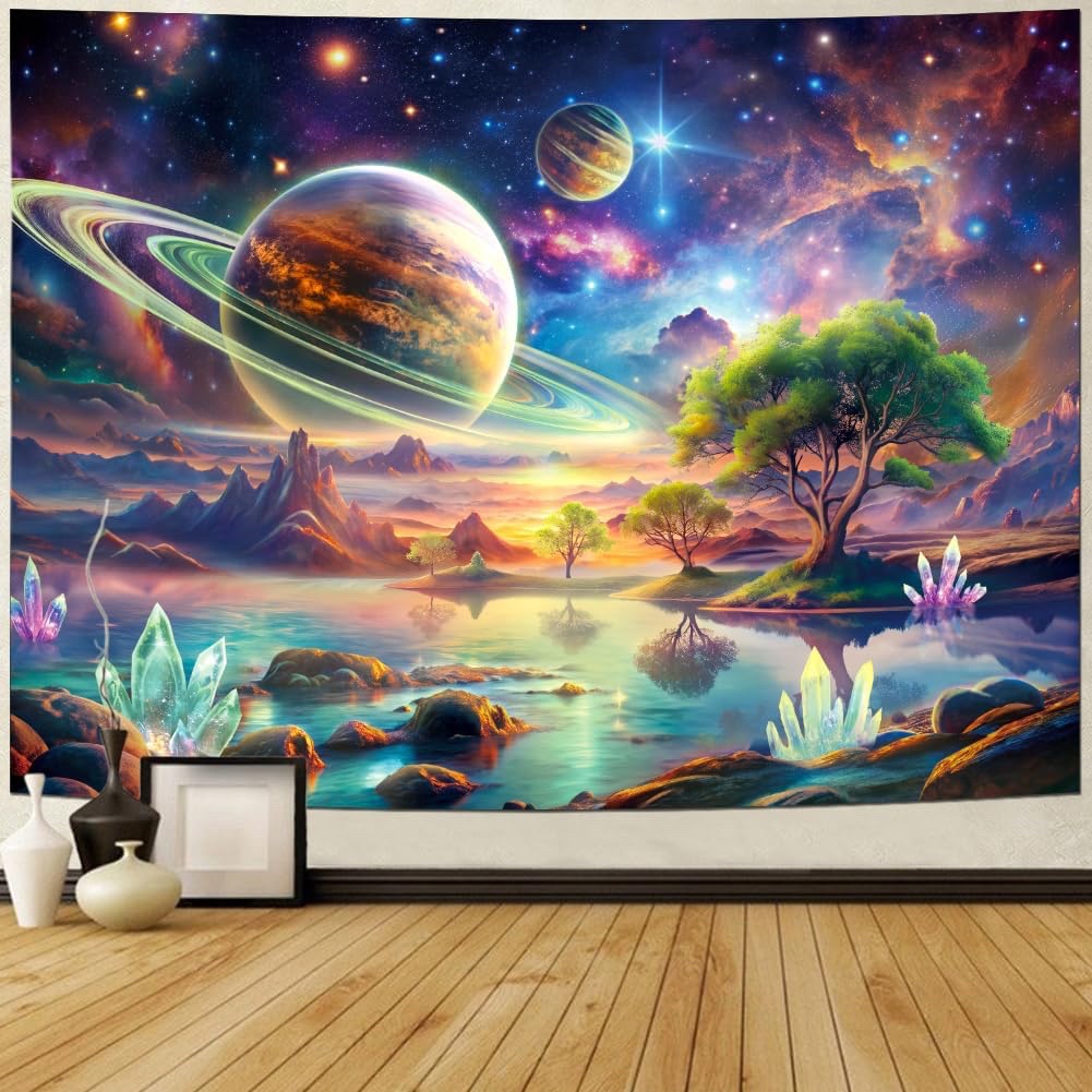 Galaxy Fantasy Landscape Wall Tapestry