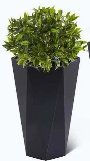 22.4 in Tall Planters with Wheels - Diamond Planters Set with Water Level Monitor, Inner Bucket, Outdoor/Indoor Self Watering Planters for Living Room, Home, Office