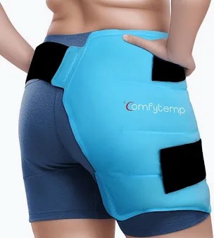 Comfytemp Large Hip Ice/Therapy Recovery Wrap (Black)