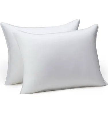 Amazon Basics Set of 2 Standard Bed Pillow - 20 x 26 inches, 100% Polyester