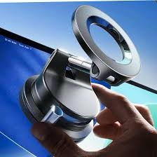 LISEN A608 Magnetic Grip Suction Cup Phone Mount - Black, 1 Pack
