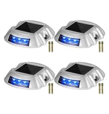 4pk Solar Powered LED Driveway / Deck Path Marker Light