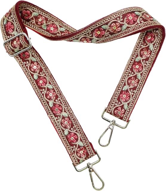 LVYOUME Crossbody Strap for Purses Wide Shoulder Strap Adjustable Replacement Retro Jacquard Embroidery