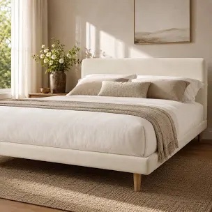 King Upholstered Platform Bed1