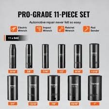 VEVOR Impact Socket Set, 11-Piece SAE