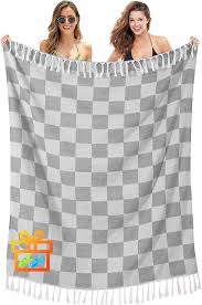 Gray Giant Beach Towel Travel Gadget