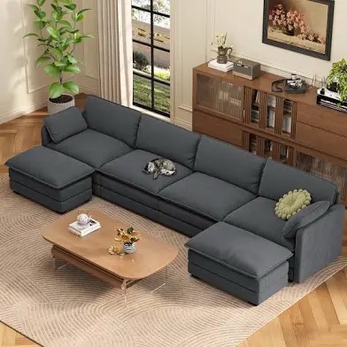 Incomplete Cloud Couch 110.2-inch Oversized Modular Sofa