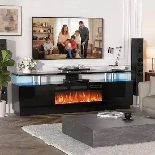 Box 1/2 Belfan Modern Media Console with Electric Fireplace