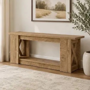 63" Farmhouse TV Stand for TVs up to 70 Inches