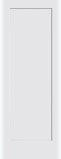 30"X80" 1-Panel White Primed Hollow Core Interior Molded Door Slab, Two-Piece Set