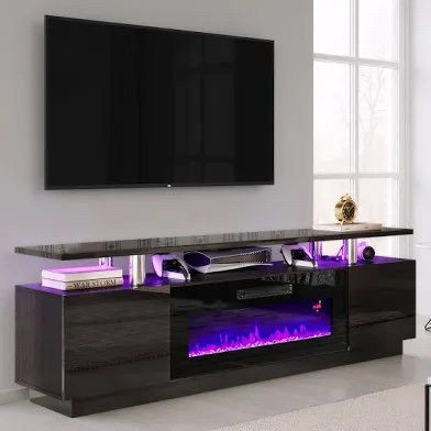 Box 2/2 2 Tier Fireplace TV Stand For Fireplace Box 2 Of 2