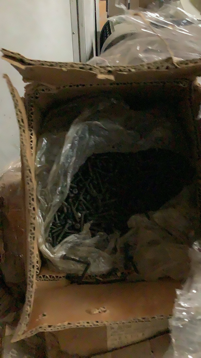 PALLET of screws & mixed hardware