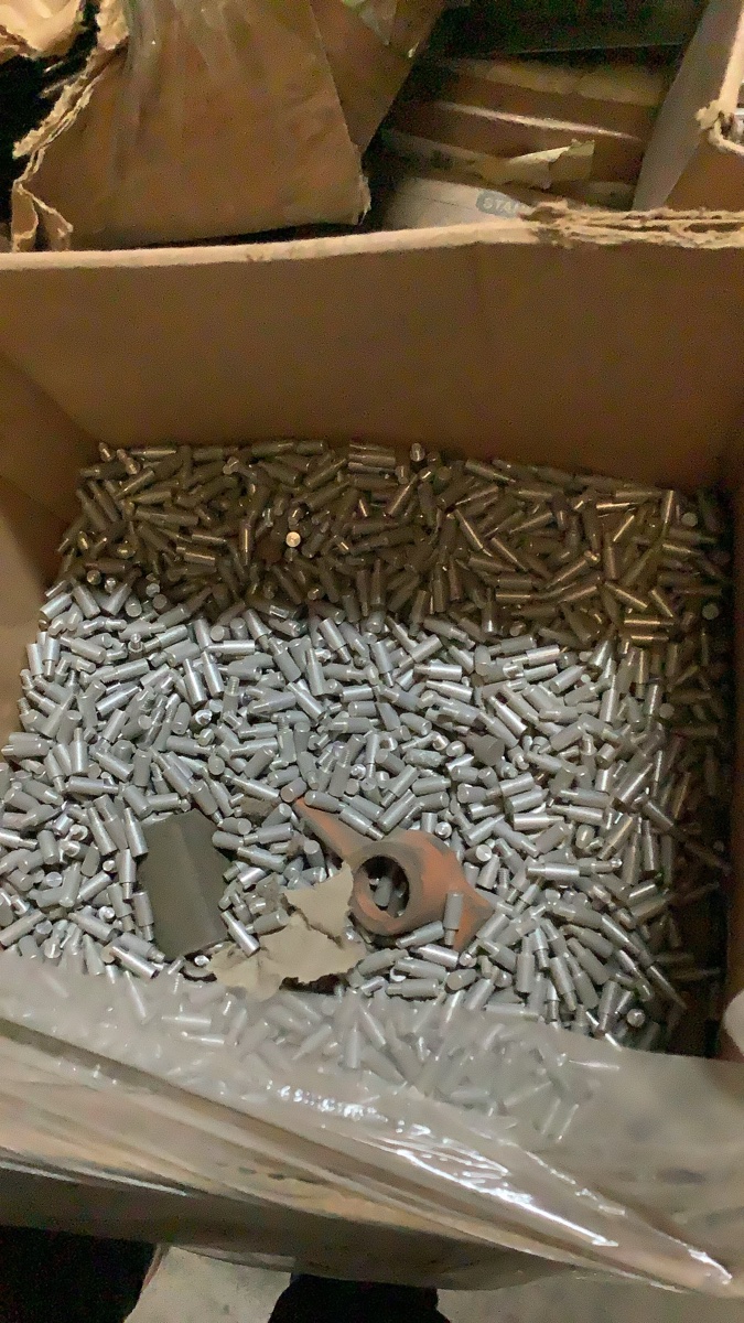 Pallet of screws and other misc hardware