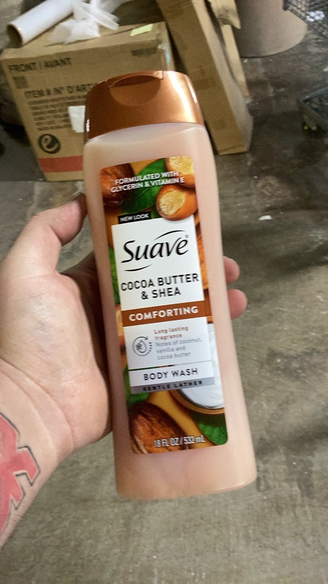 Suave Cocoa Butter & Shea Comforting Body Wash, 18 Fl Oz