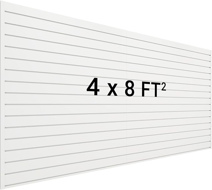 8 Pcs 96" x 6.26" WPC Waterproof Slat Wall Panels, 3D Wood Look Acoustic Diffuser Wall Paneling for Modern Decor,33.38 sq.ft.