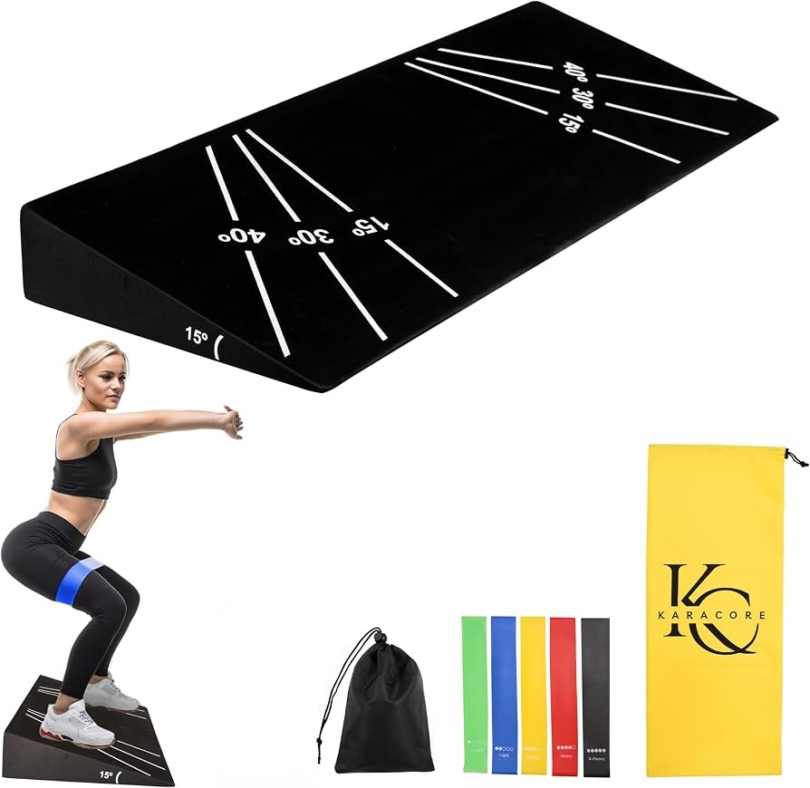KaraCore Squat Wedge 15° Stretching Block - 1000lb Capacity